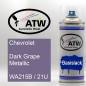 Preview: Chevrolet, Dark Grape Metallic, WA215B / 21U: 400ml Sprühdose, von ATW Autoteile West.